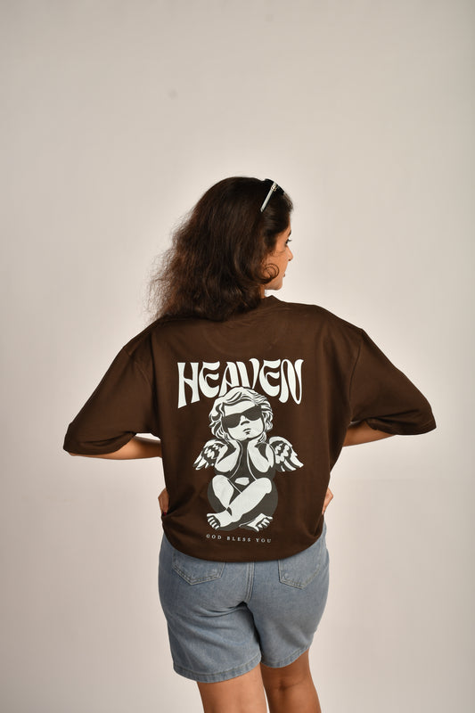 Heaven graphic printed oversized t-shirt