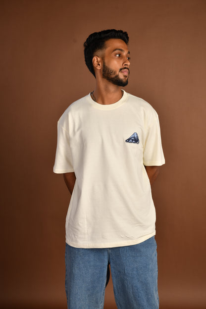 Mountains graphic printed oversized t-shirt