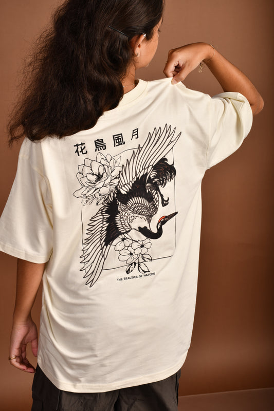 Zen graphic printed oversized t-shirt